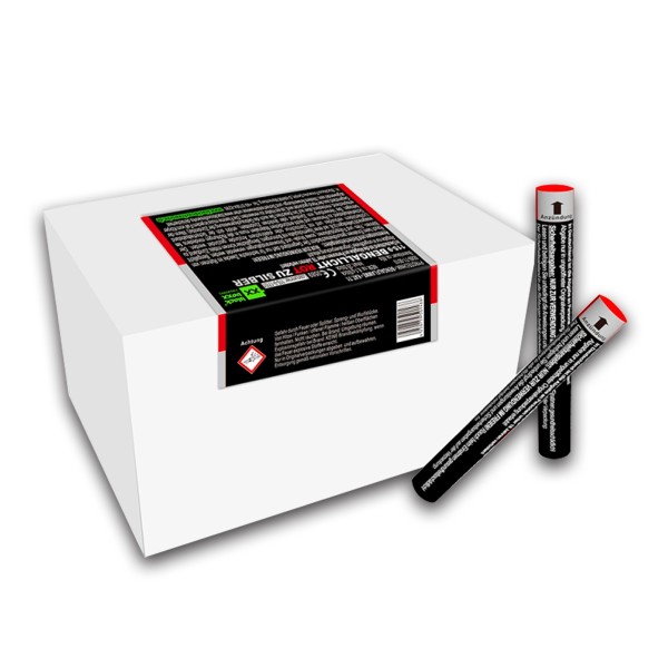 Bengallicht Rot zu Silber